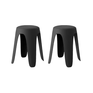 Butaco Con Cojin Else, Color Negro, Diseño Moderno incluye cojín X2