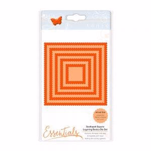 Scalloped Square Layering Basics Die Set/ Set de Suajes de Cuadrados con Onditas
