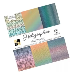 Cardstock Stack 6"X6" Holographics / Block De Cartulinas Holográficas