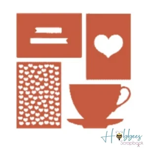 Shimelle Mask Stencils Hearts / Estenciles de Corazones