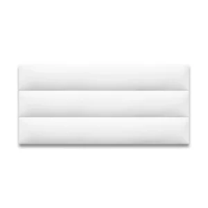 Cabecero Doble 140x60 Modulos Horizontales Blanco Sintetico