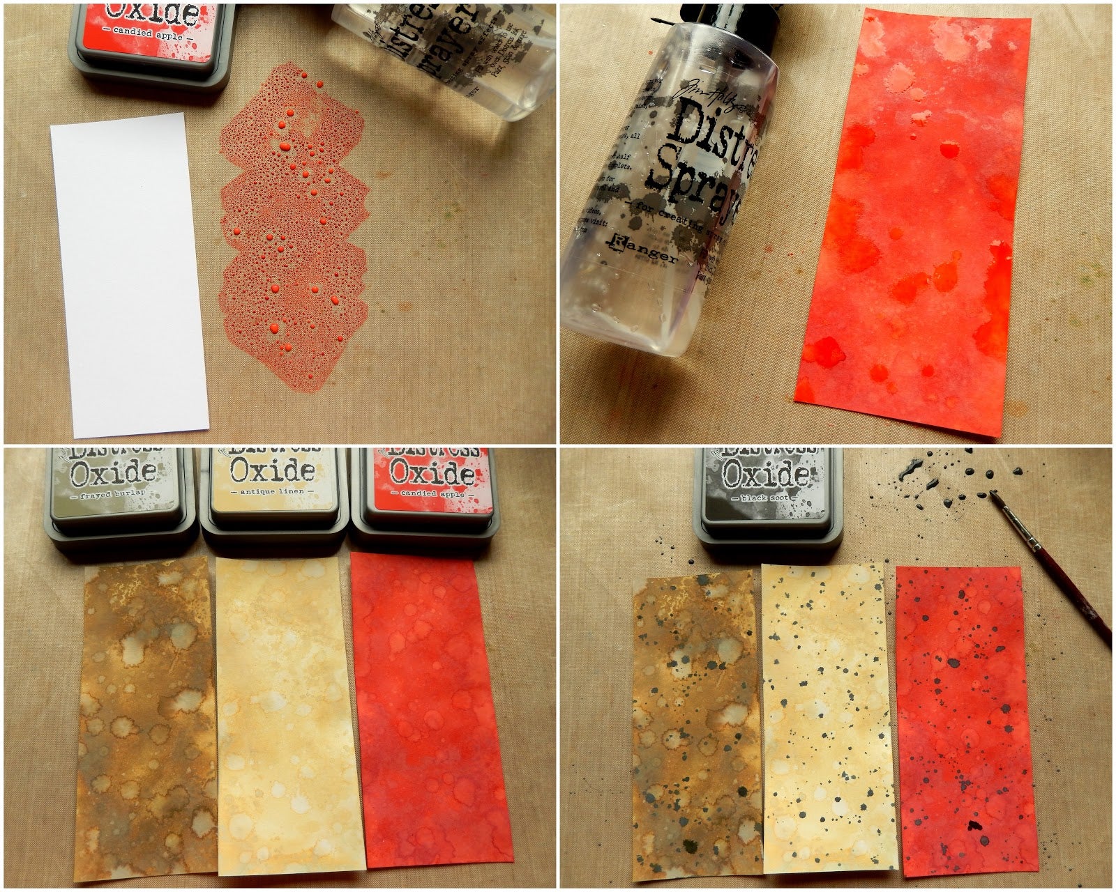 Tim Holtz Distress Oxide Candied Apple / Cojin de Tinta Efecto Oxidado Manzana - Imagen 2