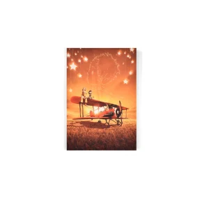 Cuadro Decorativo Avion Principito M 70x45 cm - Impresion en Tela