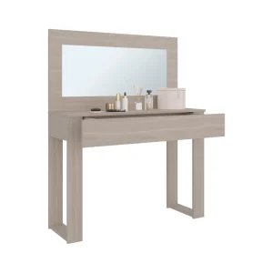 Mueble Tocador Leila, Bardolino, con espacio para ubicar maquillaje incluye espejo