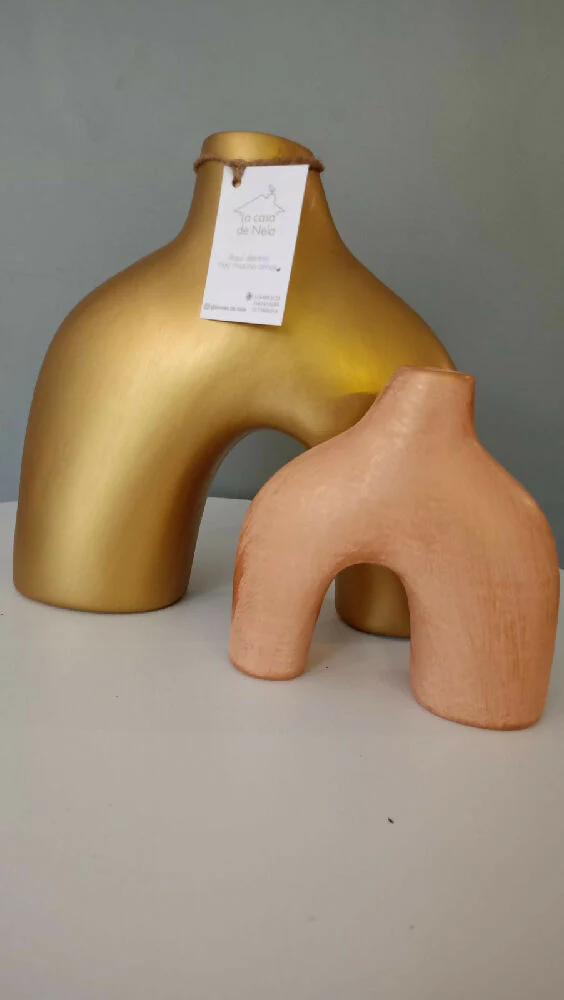 Florero Esencia dorado en cerámica - Imagen 5