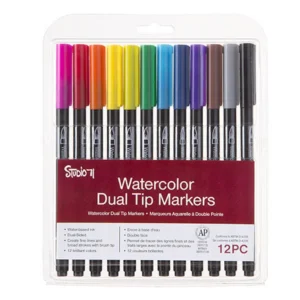 Alcohol Brush Markers 12 pc. / Marcadores de Alcohol 12 pz.