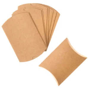 Kraft Pillow Boxes / 10 Cajitas de Almohada Listas Para Armar