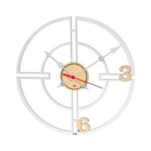 Reloj de Pared Redondo Frugal Diá 31cm Blanco