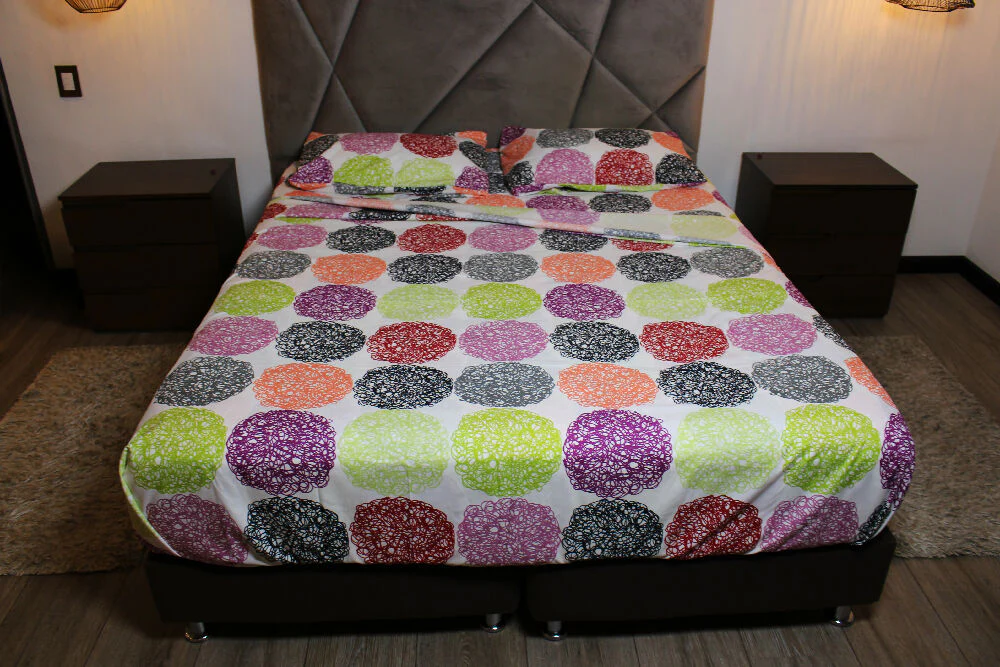 Juego sábana estampado multicolor king SB006-KN-MLT - Imagen 2