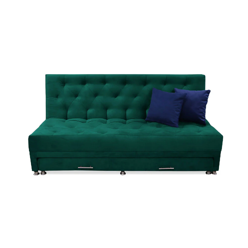 Sofa Cama Rossier Nido Tarima Verde Mas Cojines - Imagen 7