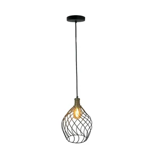 Lámpara de Techo Balai - Curva con Rejilla