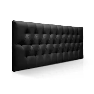 Cabecero Sencillo 100x60 Rombos Negro Sintetico