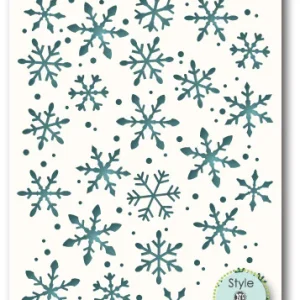Winter Snowflakes Stencil / Plantilla De Copos de Nieve