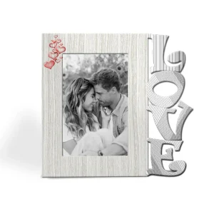 Portarretrato Love C-Red (21,5cm x 19,5cm) Color Gris Claro