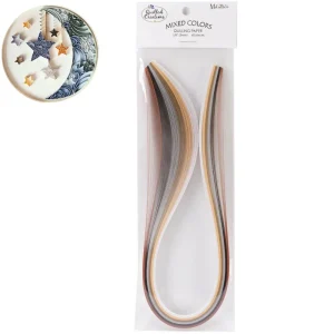Tiras de Papel para Filigrana / Quilling Paper Mixed Colors Metallic