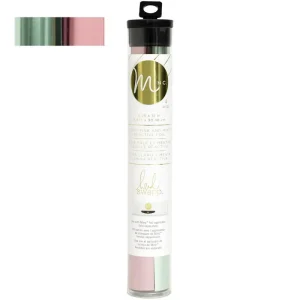 Minc Mint & Light Pink Reactive Foil / Rollo de Papel Metalizado Menta con Rosa Claro