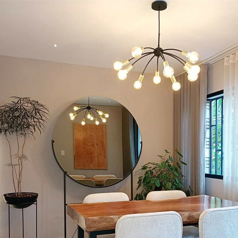 Lámpara de Techo Átomo Curvo 10 Luces - Imagen 2