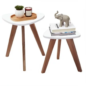 Mesa Nórdica Triangular - Set X 2 - Pequeña & Mediana