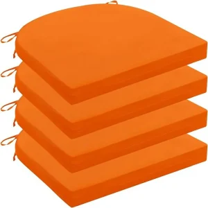 Cojin Para Silla 42x42x5 Naranja x4und