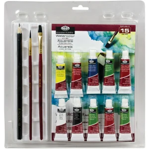 Watercolor 15pc / Kit de Acuarela 15 piezas