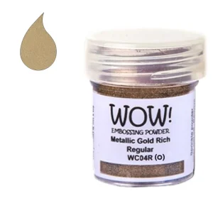 Gold Rich Embossing Powder / Polvo de Embossing Oro Opaco