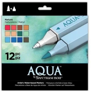 Aqua by Spectrum Noir Nature / Marcadores de Artista Acuarelables
