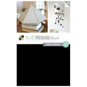 Block Premium Stack Paper  / Block de Cartulina Blanca Negra y Gris