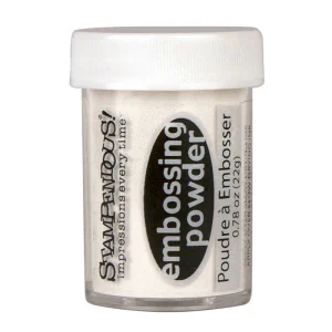 White Opaque Embossing Powder / Polvo de Realce Blanco Opaco