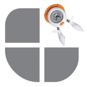 3 In 1 Rotating Corner Squeeze Punch / Perforadora Redondeadora de 3 Esquinas