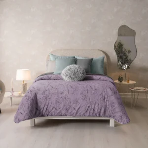 Cobija Invernal lavanda, para cama Sencilla y Doble, de 180x220 cm