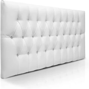 Cabecero Sencillo 100x60 Rombos Blanco Sintetico