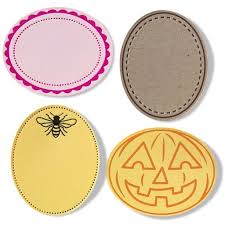 Fuse Medium Design Plate Expansion Pack 4/Pkg Oval / Paquete de Expansion Ovalos 4pz