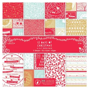 12 Days of Christmas Paper 24pk / Block de Papel de Navidad