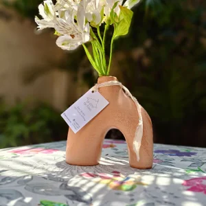 Florero Esencia pequeño palo de rosa en cerámica