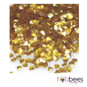 Gold Hearts Edible Accents / Confeti de Corazones Dorados Comestibles