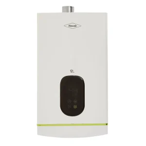 Calentador de agua Haceb de paso a gas natural tiro forzado modulante Coral 12 litros blanco