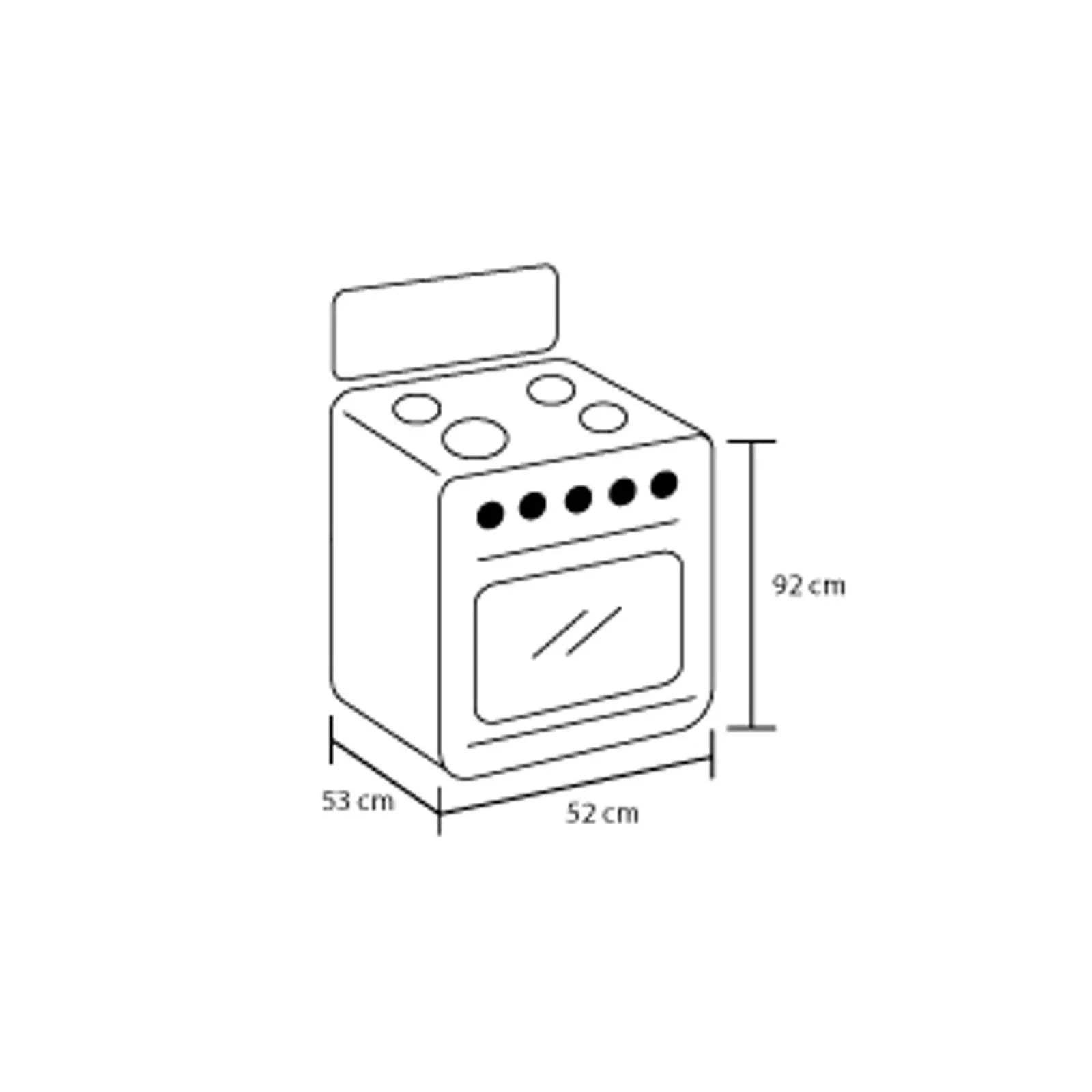 Estufa Romero Cristal Haceb 50 cms Gas Propano Negra - Imagen 5