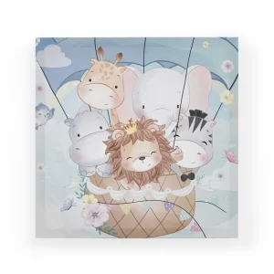 Cuadro Decorativo Globo Infantil S 30X30 cm - Impresion en Tela