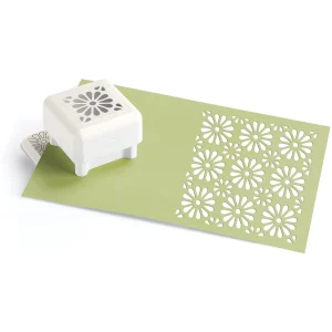 All Over the Page Daisy Field Pattern / Perforadora Diseño de Prado de Margarita