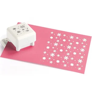 All Over the Page Flower Shower Pattern / Perforadora Lluvia De Flores