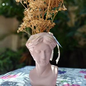 Florero Venus palo de rosa en cerámica