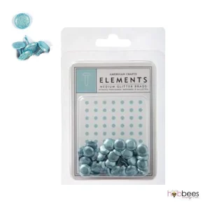 Baby Boy Medium Glitter Brads