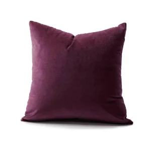 Funda Para Cojin Decorativo Cuadrado En Tela Lila