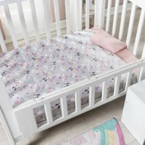 Cobertor para Bebé Ligero Cuna Panda, 110x150 cm