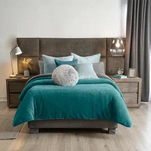 Cobija Invernal Turquesa, para cama Sencilla y Doble, de 180x220 cm