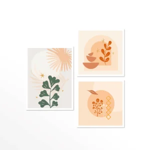 Tríptico Cute Boho 30 cm x 40 cm