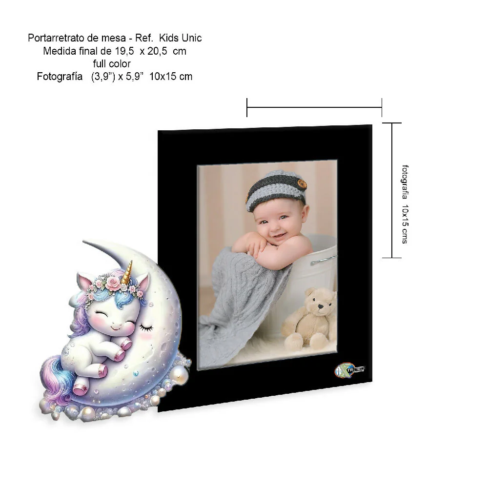 Portarretrato Kids-AN18 (21,5cm x 19,5cm) Color Negro - Imagen 3