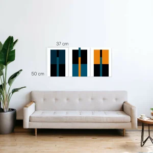 Triptico Nordic Geometric 37 cm × 50 cm