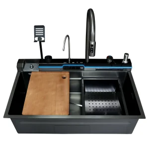 Lavaplatos Denwa 75x46x22 Acero 304 Nano Black