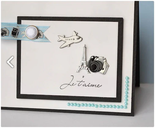 12 Eiffel Tower Brads / Sujetadores Torre Eiffel - Imagen 3